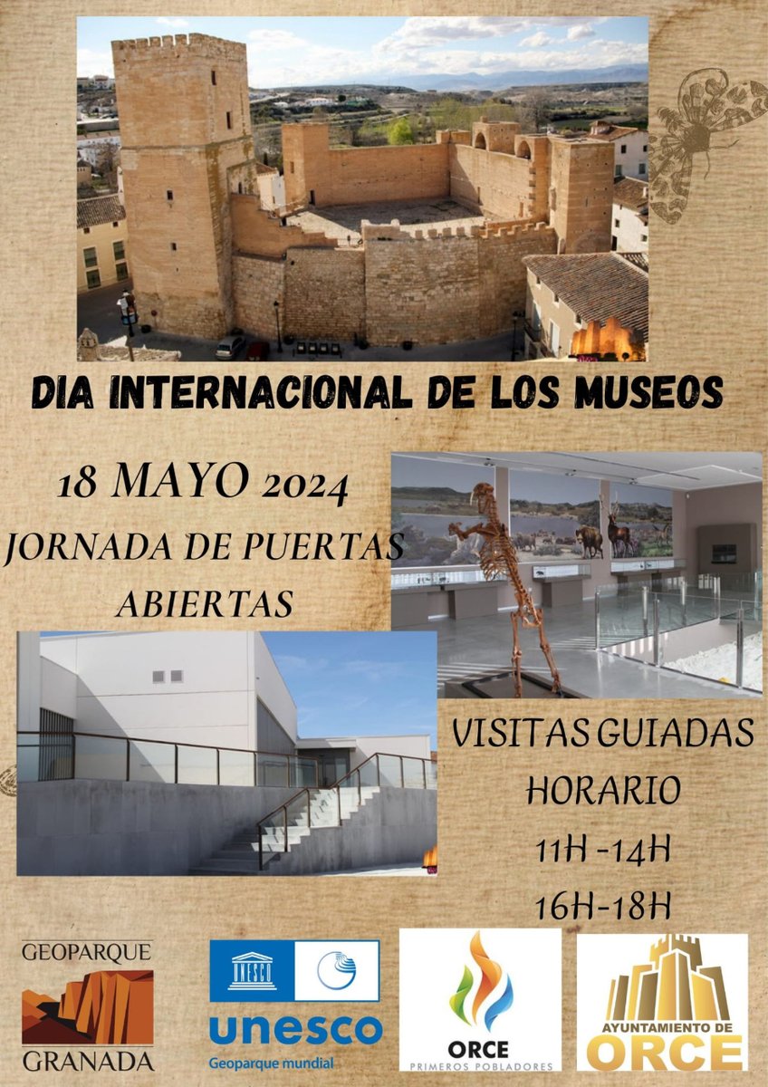 Para que vayas planificando tu fin de semana y más allá... Propuesta de la Oficina de Turismo de Orce para #DíaInternacional de los #Museos en el marco de la semana de #Geoparques europeos.