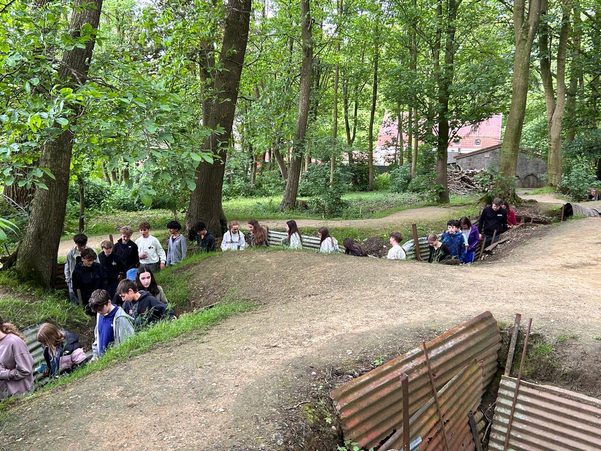 Today our Yr 8's experienced authentic World War 1 British trenches at Sanctuary Wood and Hill 62, near Ypres. Students learned about how the trench system was developed and the challenges of life it had for soldiers.