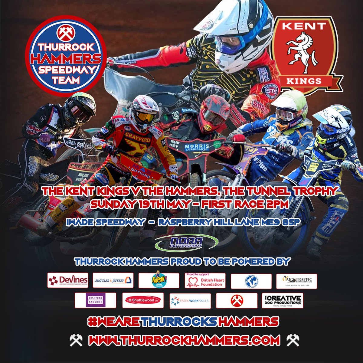 The King’s V The Hammers.  Meeting Preview for Sunday’s Tunnel Trophy clash. 

All the details including teams, admission and travel info

➡️ shorturl.at/FYghc

We look forward to seeing as many of you as possible 

#WeAreThurrocksHammers ⚒️⚒️