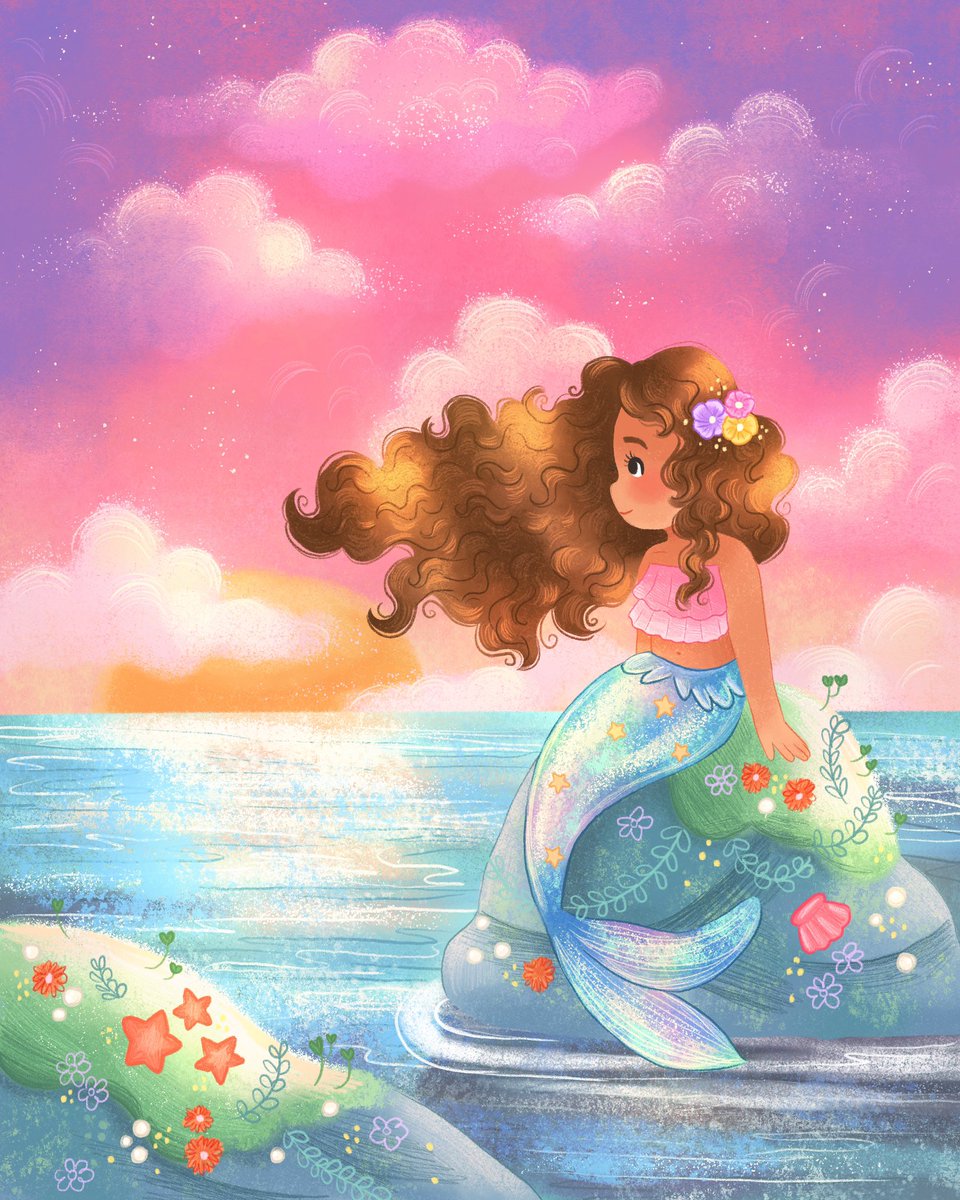 #mermay

Hi all! I'm still alive and working! I'm quite busy with a few different book work projects and running around with a toddler when its not nap time! Hope to make another #mermaid #illustration before the end of the month!

#kidlit #kidlitart #procreate