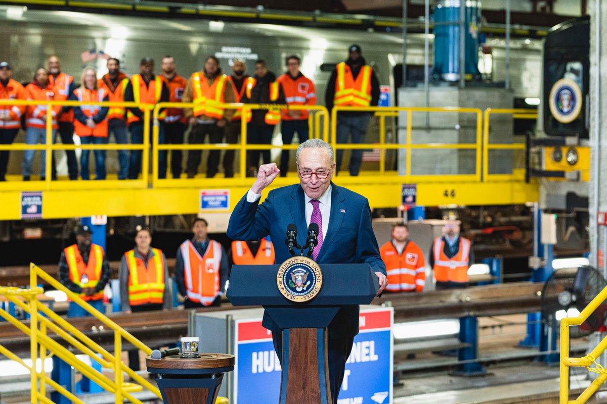 Democrats are delivering an Infrastructure Decade! The Inflation Reduction Act, the Infrastructure Law, the CHIPS & Science Law, and more are: —Rebuilding our roads and bridges —Creating good-paying jobs —Reshoring manufacturing —Investing in the American people