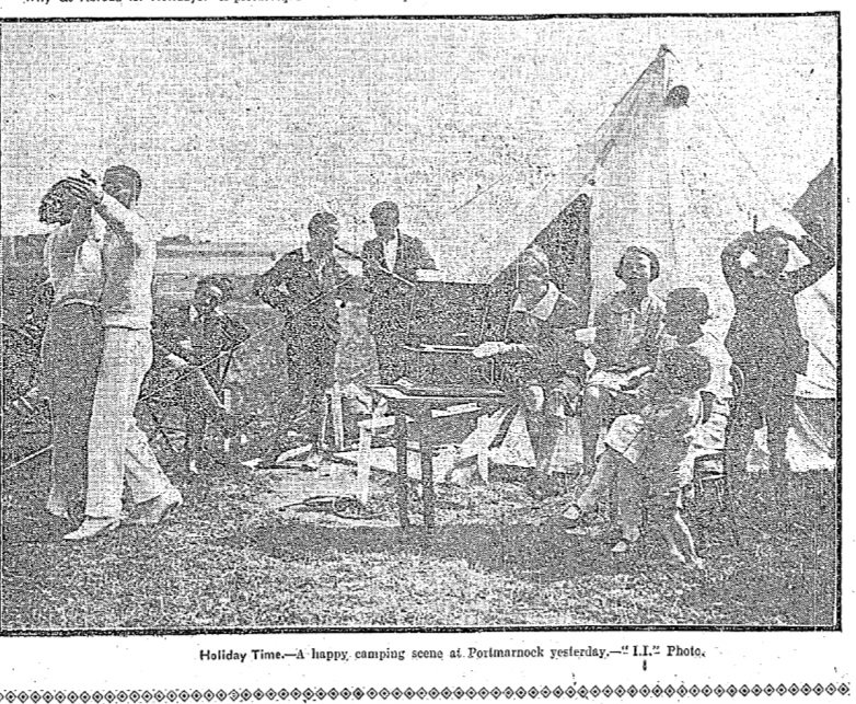 Camping at Portmarnock Dublin 1925 #Ireland Irish Newspaper Archives