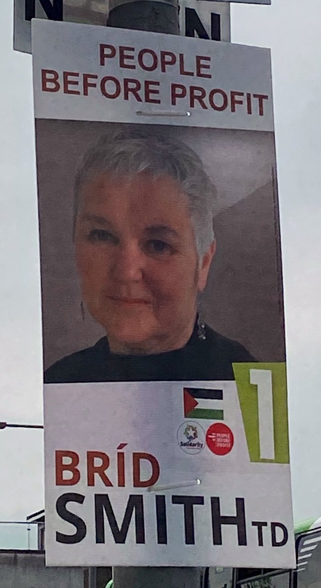 How anyone could vote for this waste of space communist is beyond me. Bríd Smith wants to be elected in both the local and European elections but wants to do it by representing Palestine. 

Abortion up until 9months, euthanasia, open boarders. Run her from your door.