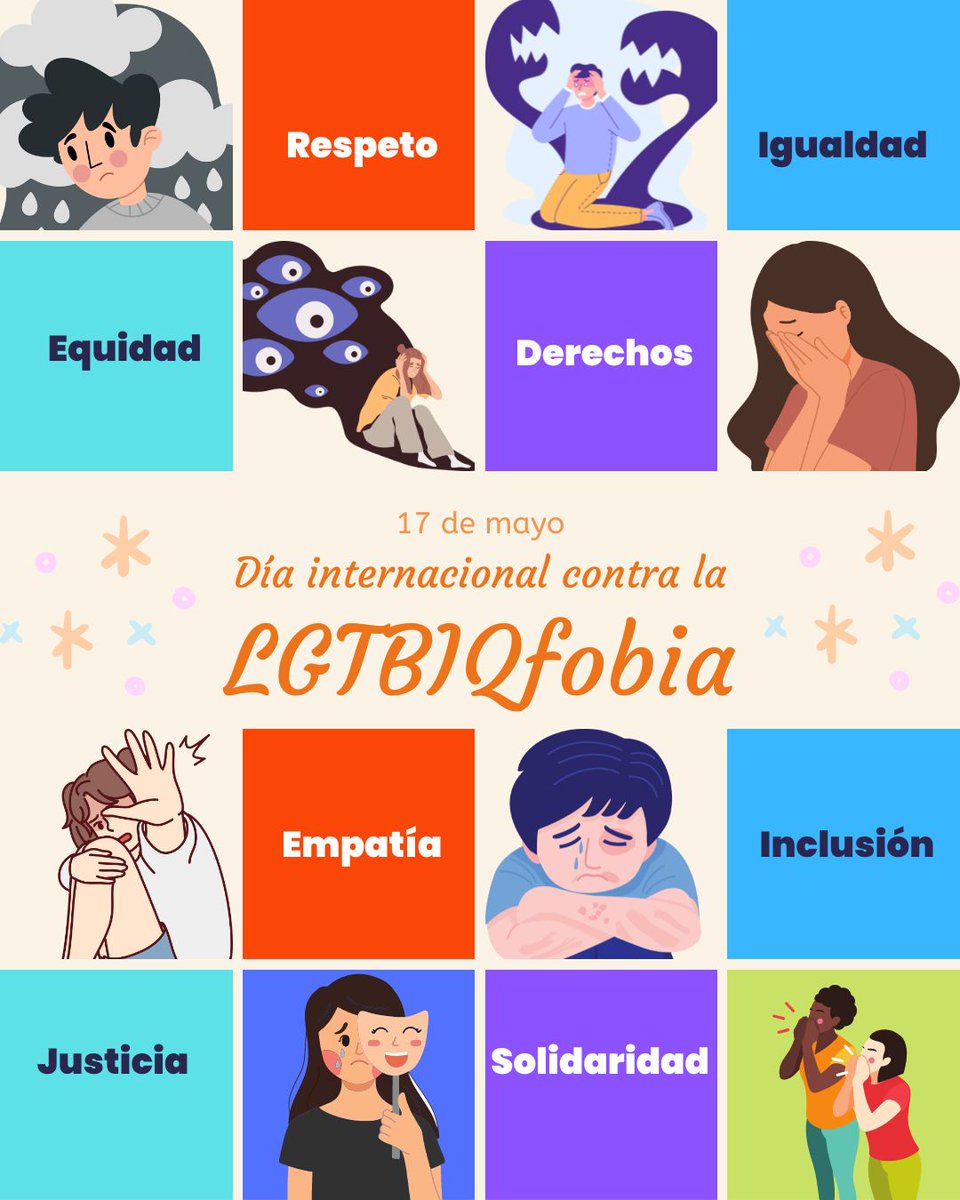 ¡Hoy y siempre en contra de la LGTBIQfobia!
🏳️‍⚧️🏳️‍🌈🟣

#17M #diacontralaLGTBIQfobia