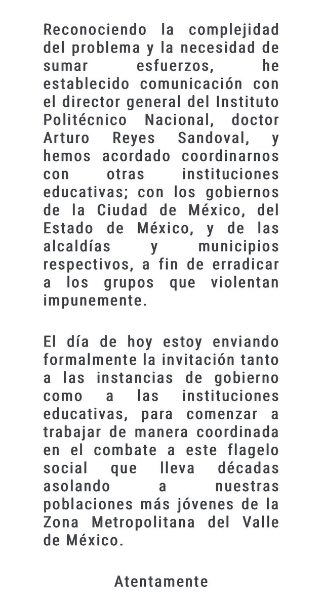 #Relevante | La #UNAM va contra los porros El rector anunció un esfuerzo conjunto entre autoridades educativas y de los gobiernos de #CDMX y #EdoMéx para erradicar a estos grupos