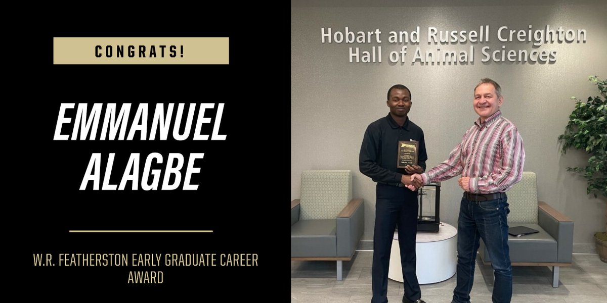 #PurdueANSC recently hosted its 2024 graduate student awards ceremony. Congratulations to all of the award winners for all of your hard work! For more information on the awards: ag.purdue.edu/department/ans…