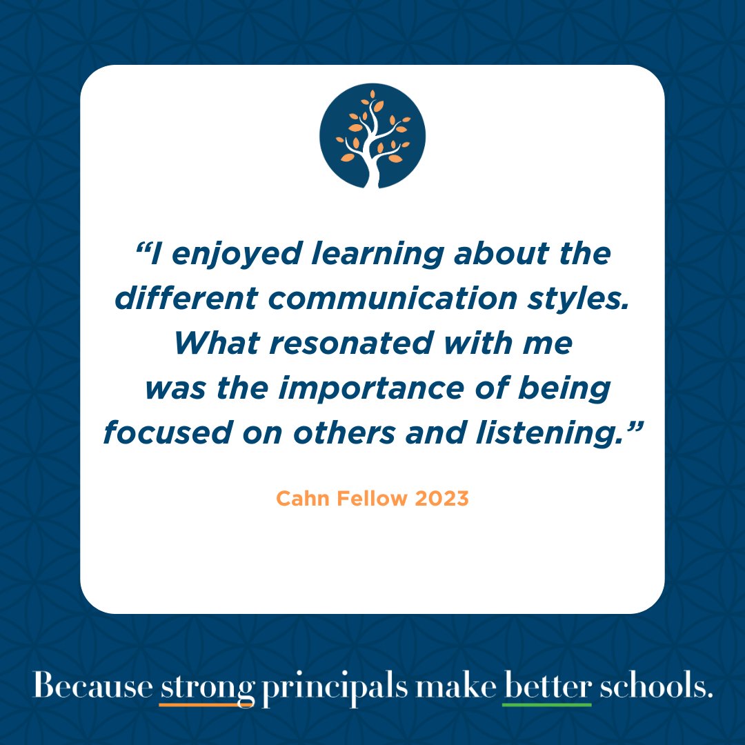 CahnFellowship's tweet image. Our 2023 Cahn Fellows are constantly learning and growing. As leaders, listening to others is crucial for building strong, effective teams and fostering a supportive environment. #transformative21