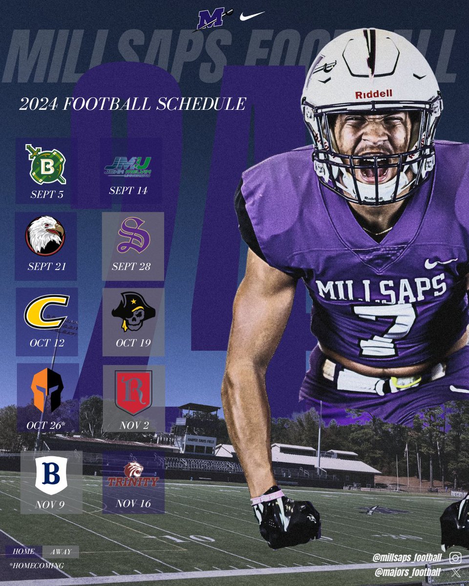 Millsaps Football (@majorsfootball) on Twitter photo 🚨2024 SCHEDULE IS HERE🚨
#GoMajors | #FliptheM 🚨2024 SCHEDULE IS HERE🚨
#GoMajors | #FliptheM