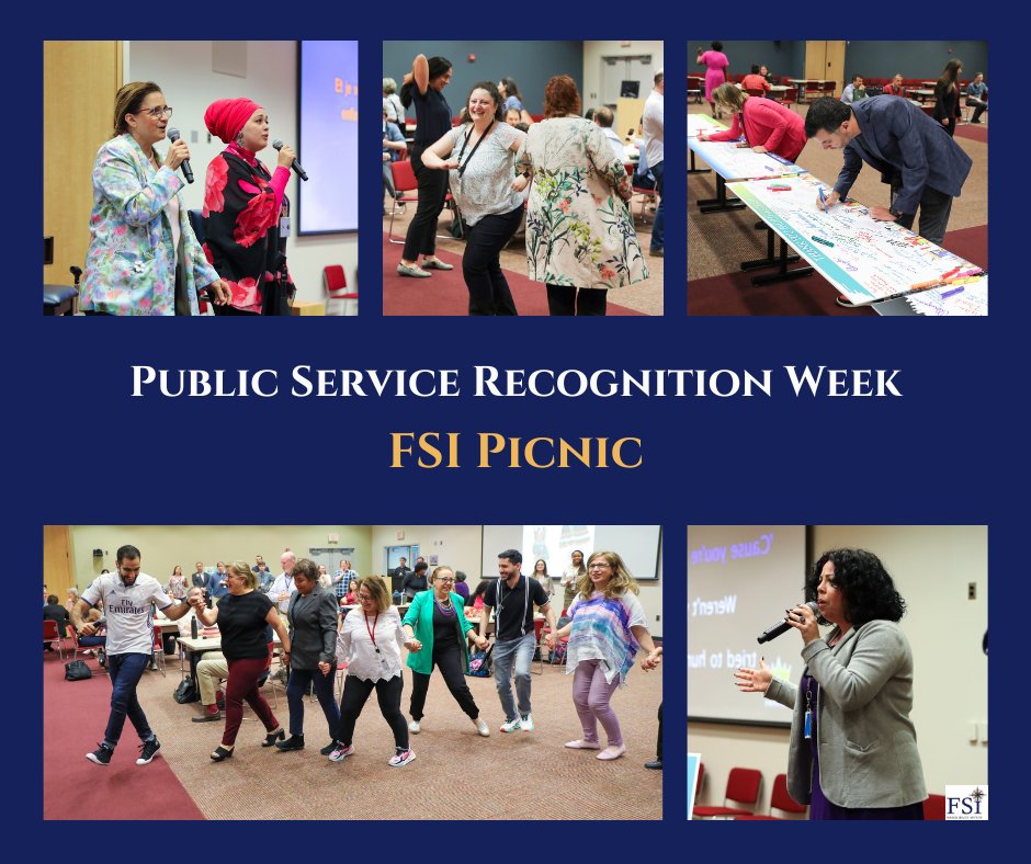 Rain couldn't dampen FSI's spirit! Wrapping up Public Service Recognition Week (PSRW) with a lively picnic, filled with singing, dancing, and heartfelt camaraderie. 
A reminder that every role at FSI plays a vital part in our shared mission.  

#PSRW #FSIcommunity  #TeamSpirit
