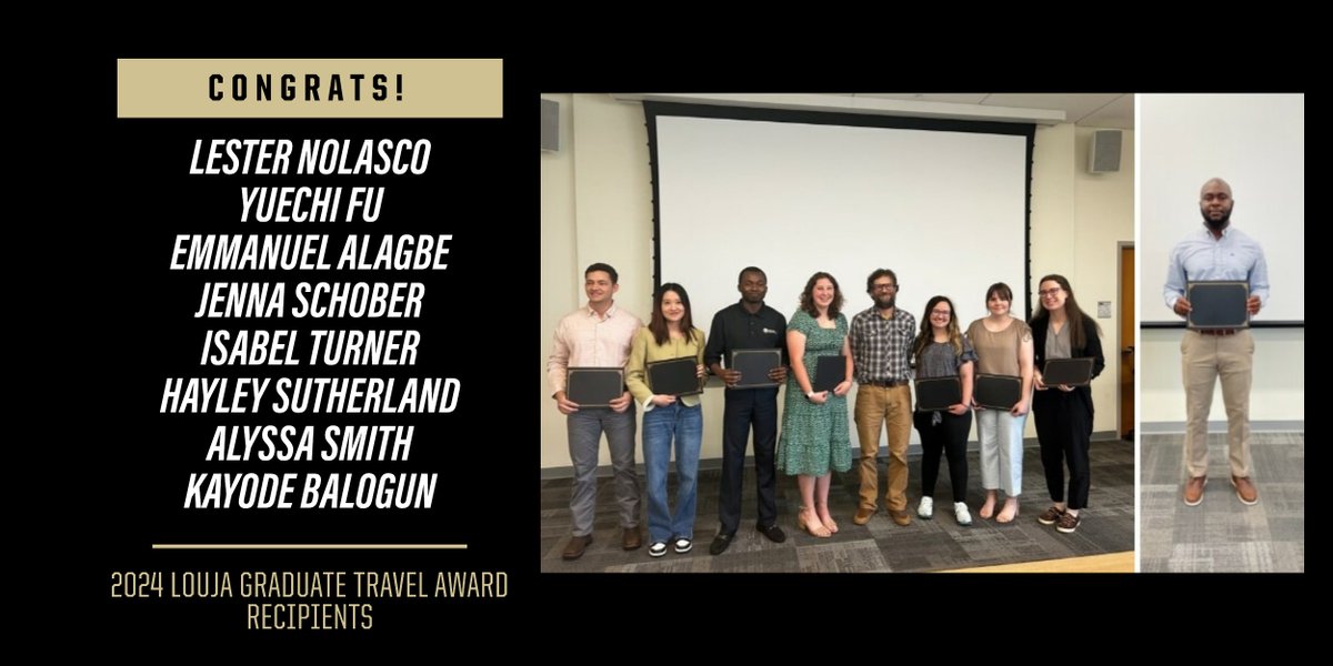 #PurdueANSC recently hosted its 2024 graduate student awards ceremony. Congratulations to all of the award winners for all of your hard work! For more information on the awards: ag.purdue.edu/department/ans…