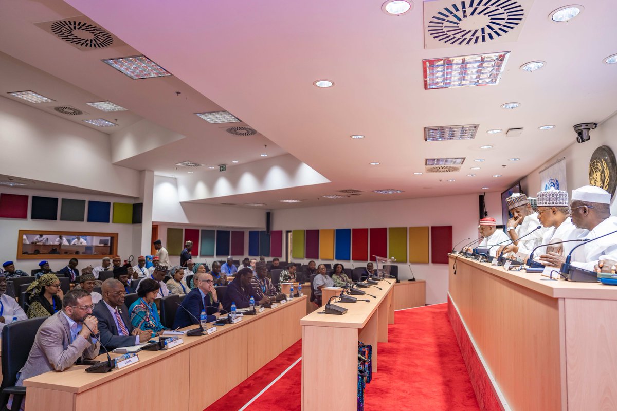 Today, I joined my fellow North West Governors at a meeting with the United Nations Resident Coordinator in Nigeria, Mohammed Fall, and heads of other United Nations agencies. The meeting was convened to rub minds on security and developmental challenges in the North West, with a