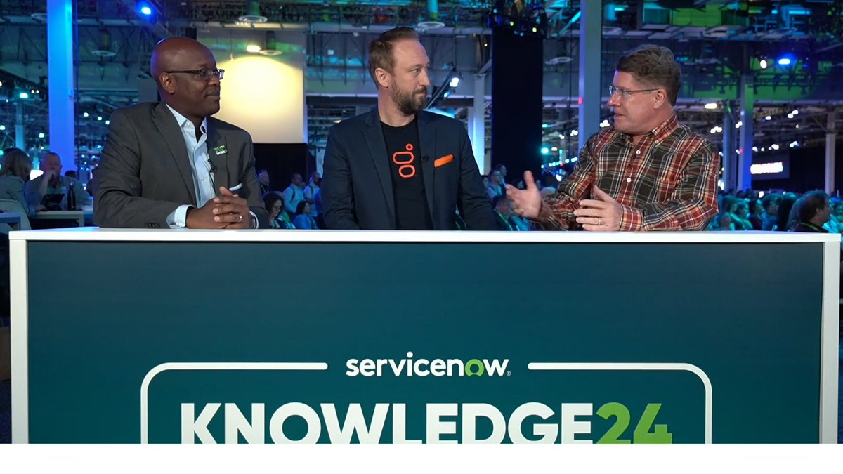 Don't miss this interview from Knowlegde24, in which Terence Chesire of ServiceNow & Glenn Nethercutt of Genesys explain how a partnership between the two companies will make call center operators become more efficient thanks to AI. Watch here: techstrong.tv/videos/service… #Know24