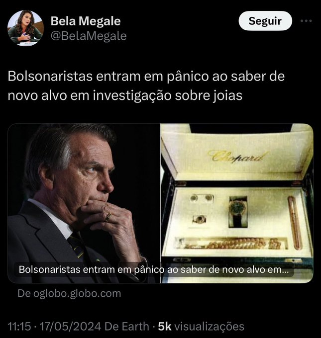 A mídia decadente, em pânico, tenta emplacar narrativa falsa para disfarçar a decadência completa do governo do molusco pagador de PIX.