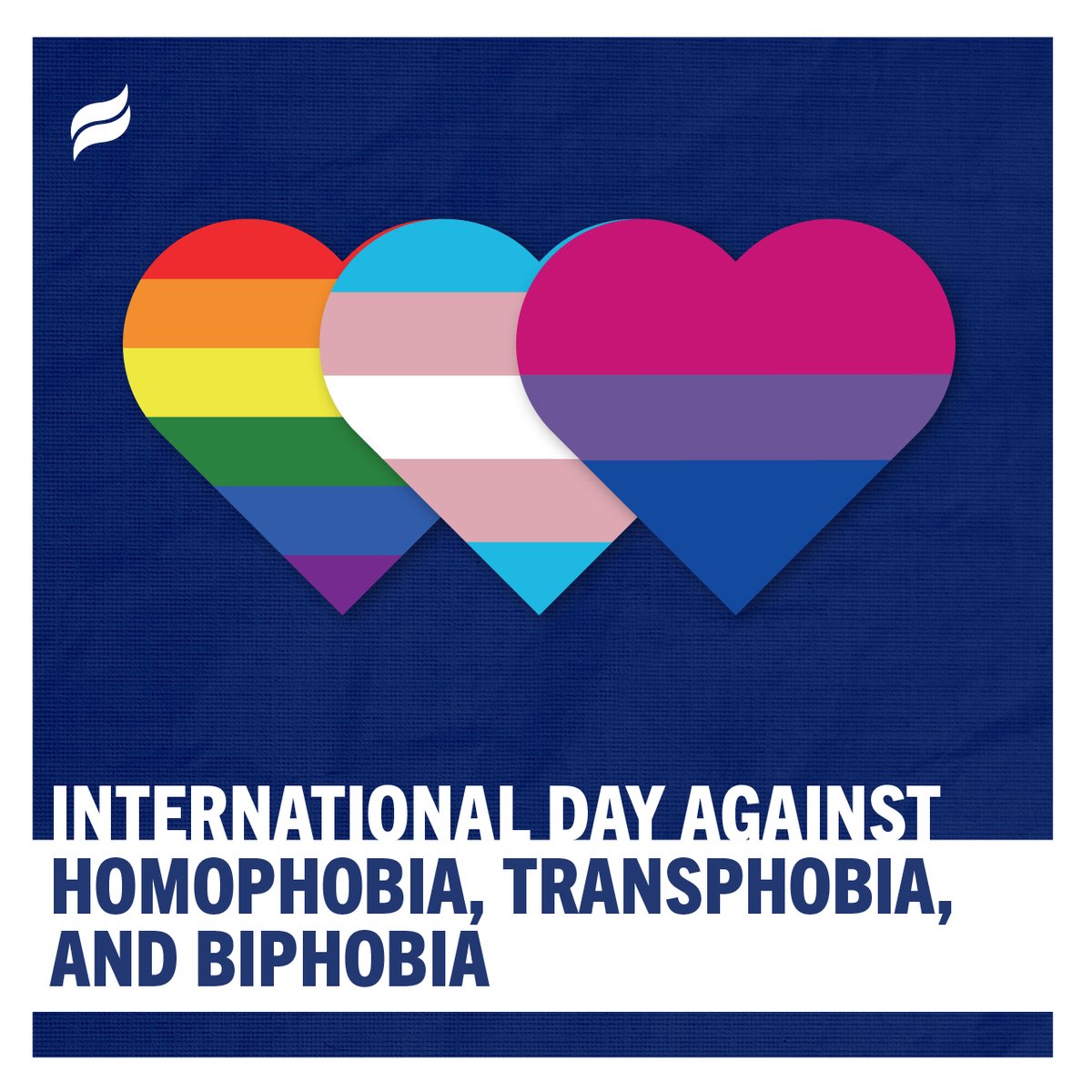 The International Day Against Homophobia, Transphobia, and Biphobia on May 17 is an important day dedicated to raising awareness of the discrimination and violence experienced by the LGBTQIA2+ community worldwide. (1/2)
