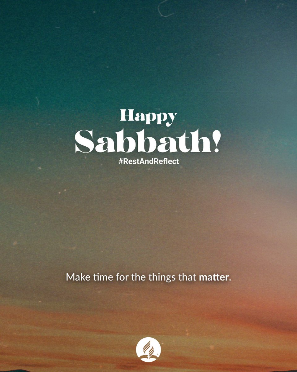 Happy Sabbath!   

#Sabbath #HappySabbath
