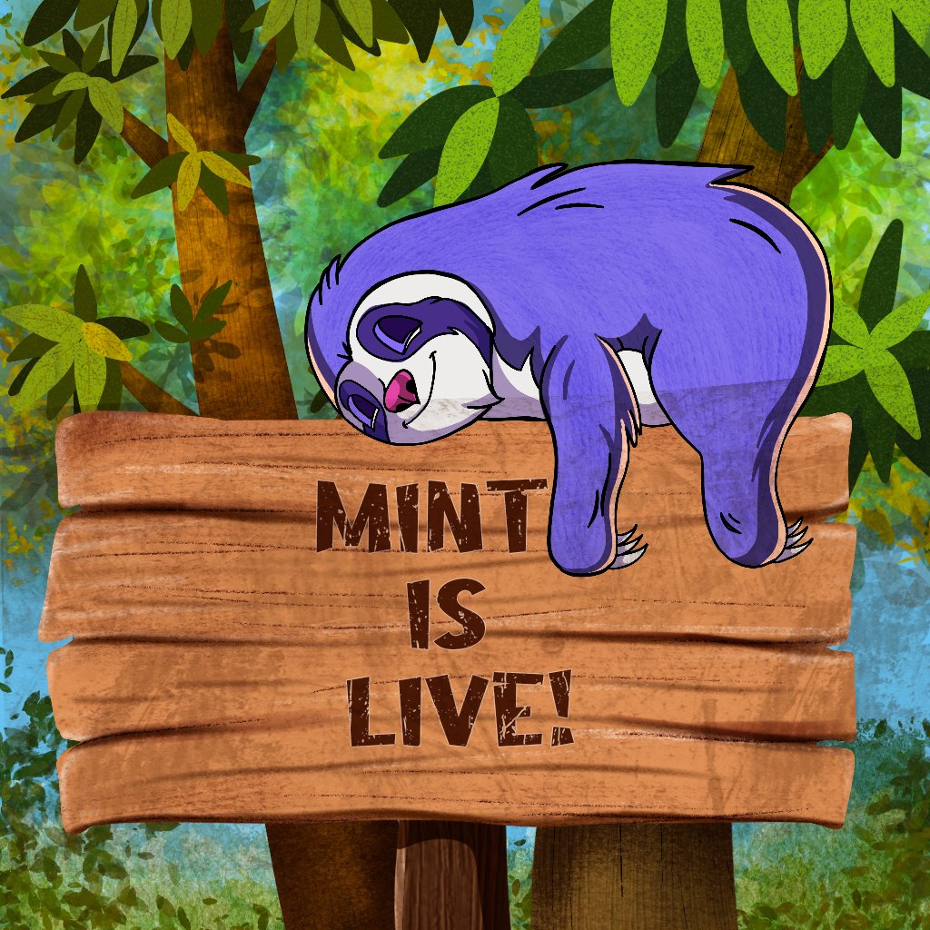 MINT IS LIVE 🦥 Link: omnisea.org/zksloth Slow down and mint your own Sloth on @zksync