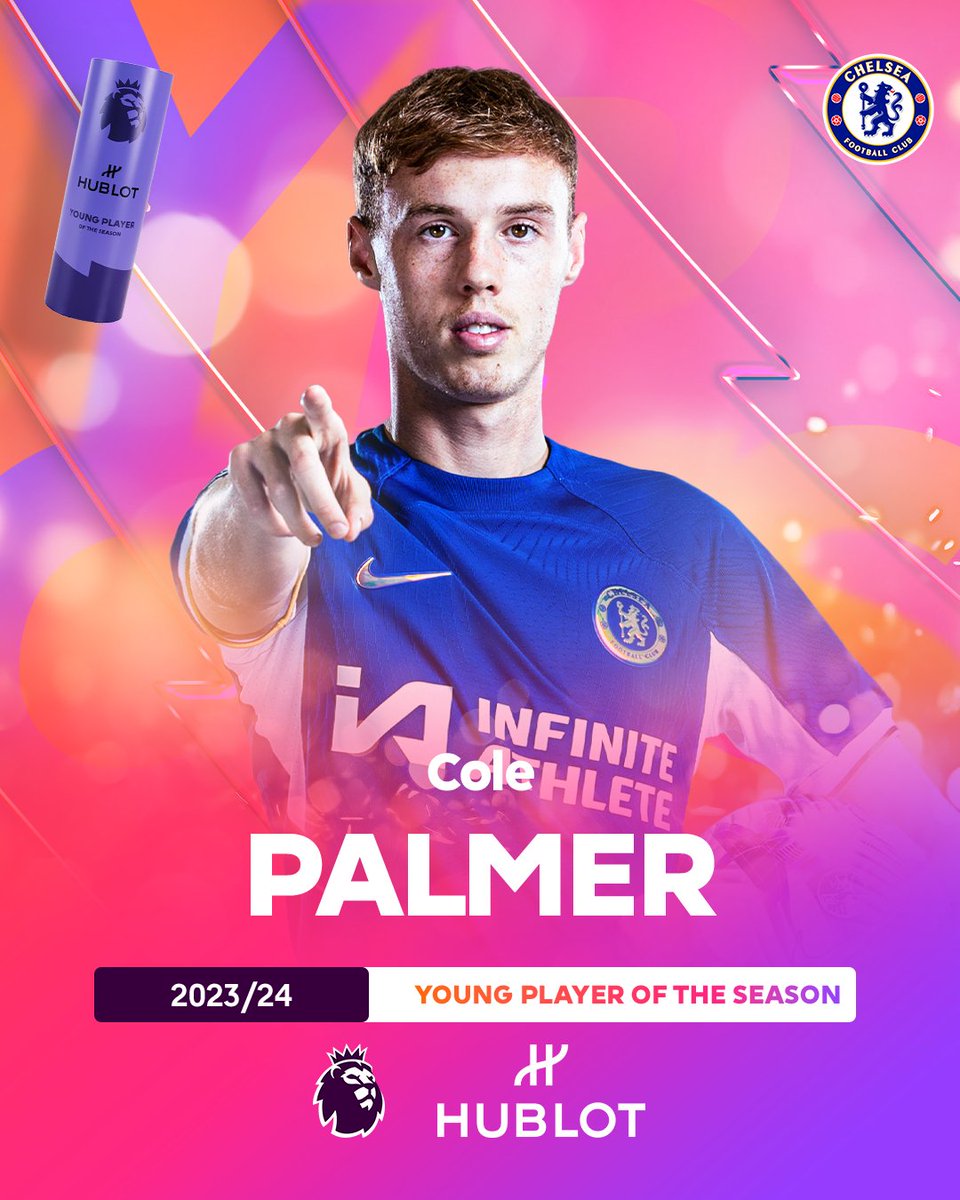 📣 Introducing your @Hublot Young Player of the Season... 🔵 Cole Palmer 🔵 #PLAwards | @ChelseaFC