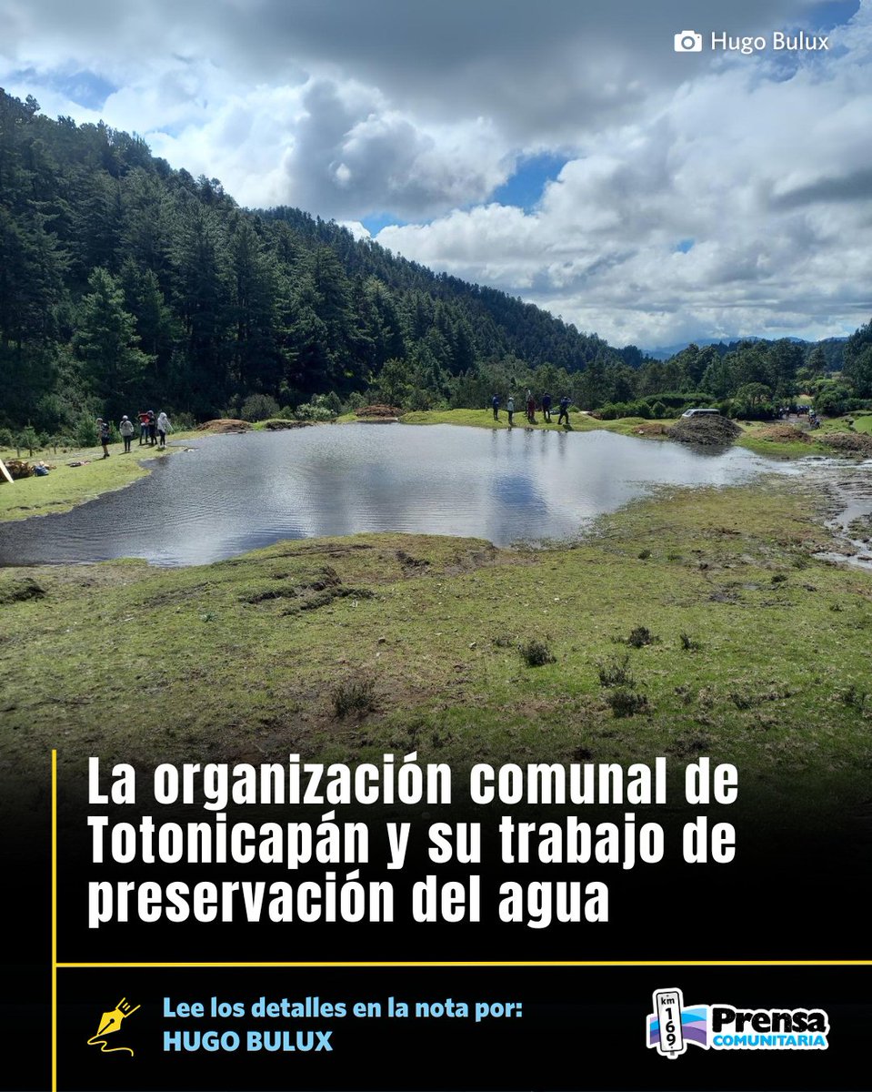 #Totonicapán 📍 El cuidado del agua en un contexto de escasez Comités de Agua y delegados de recursos naturales, electos en asambleas comunitarias, tienen el rol de cuidar y preservar el agua, que cada vez escasea más en las comunidades, debido a las sequías, deforestación e