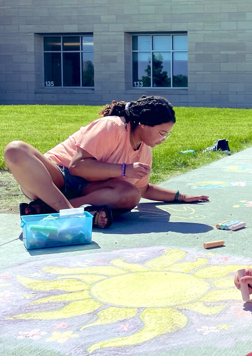 joann_gage's tweet photo. The #APLit exam is behind us, and Cana drew me in Chalk. Life is good. https://t.co/46G4n8gYYz
