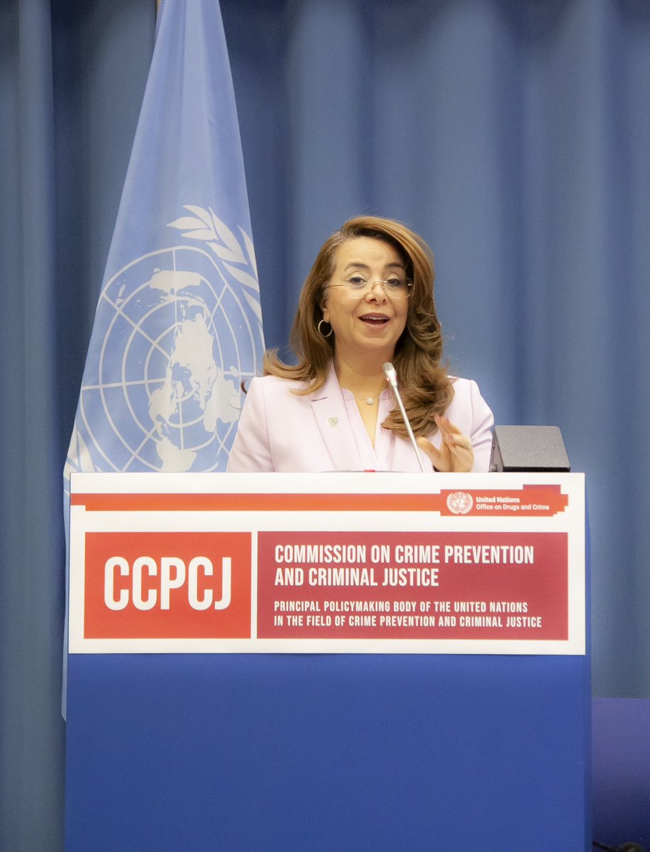 As I close #CCPCJ33, I’m inspired by our work over the past week to advance criminal justice & the rule of law. We had 1,500 participants from 128 countries, 97 side-events, 75 NGOs & 5 resolutions adopted. Together, we’re committed to building more just & resilient societies.