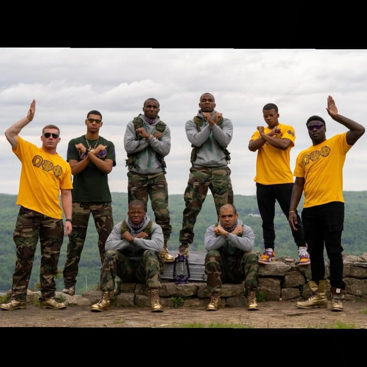 ⚡️💪🏾The Omegas at West Point recently crossed their Spring 2024 line! Show these brothers some major love! @phi_nu_chapter_ 📷: @throughryslens