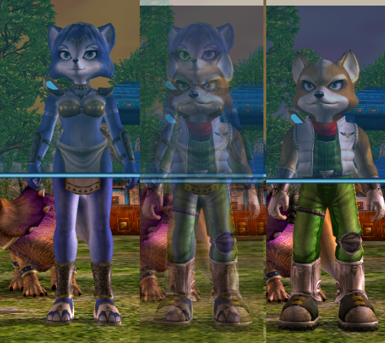 Moved Fox down to show how much his boots add, Fox looks like a kid compared to Krystal