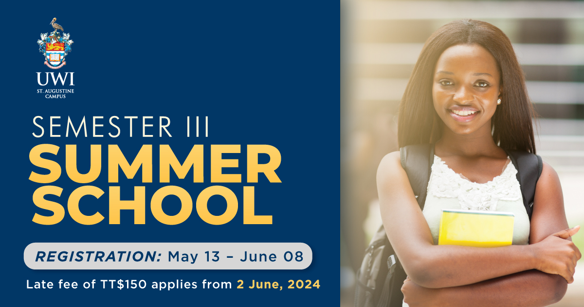 Students, registration for Summer Semester (Semester III) 2023/24 is now open! Registration will be done entirely online. A late fee will apply from Sunday, June 2nd, 2024 and the deadline date for registration is Saturday June 8th 2024. Learn more here: bit.ly/4bl53DM
