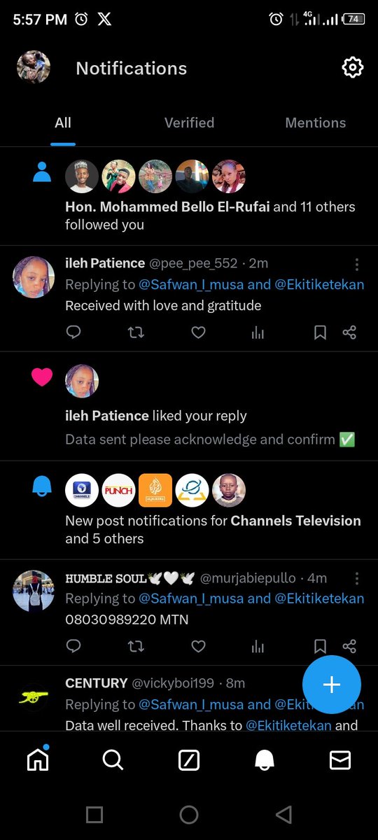 Congratulations to me and my followers @B_ELRUFAI  just followed me back, a massive data giveaway is loading in Sha Allah, za'a jika hanta like no tomorrow more blessings I pray honorable 🥳💯🙌🙏