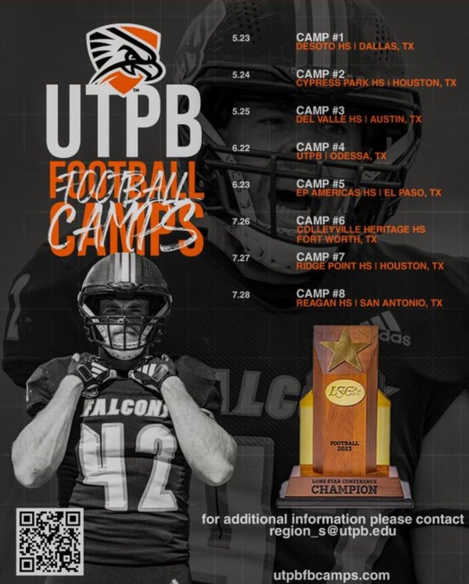 I am grateful for the camp invite!! Looking forward to putting in the work at camp this summer. @Kennyhrncir @UTPBFootball @CoachBCarroll6 @LEHSfball