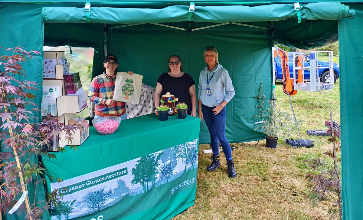 Our Greener Gloucestershire Trees team attended the ARB Show today at Westonbirt Arboretum today and spoke with people about Greener Gloucestershire and how they can get involved 🌳 #GreenerGloucestershire #GreenerGloucestershireTrees
