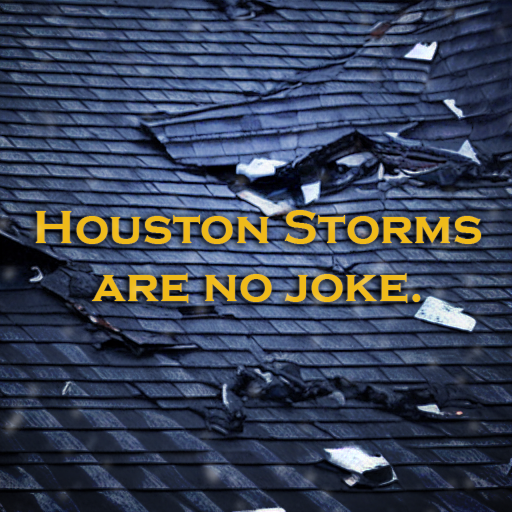 OMConstructHTX's tweet photo. These recent storms in Houston are no joke. Shingles can be damaged by wind, hail, and rain storms causing catastrophic damage to your home. Prevent high costs before they happen with a roof health inspection by O&amp;M Construction Services. https://t.co/DT264P6mgB