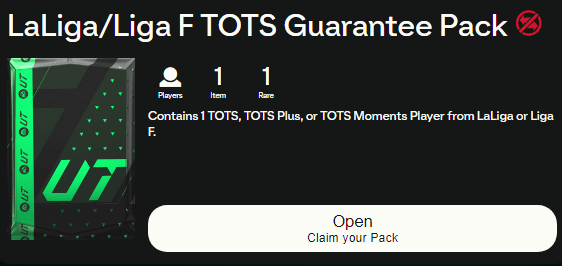 🚨 FREE LaLiga/Liga F TOTS Guarantee Pack is out ✅ Show us below ur pack 😎