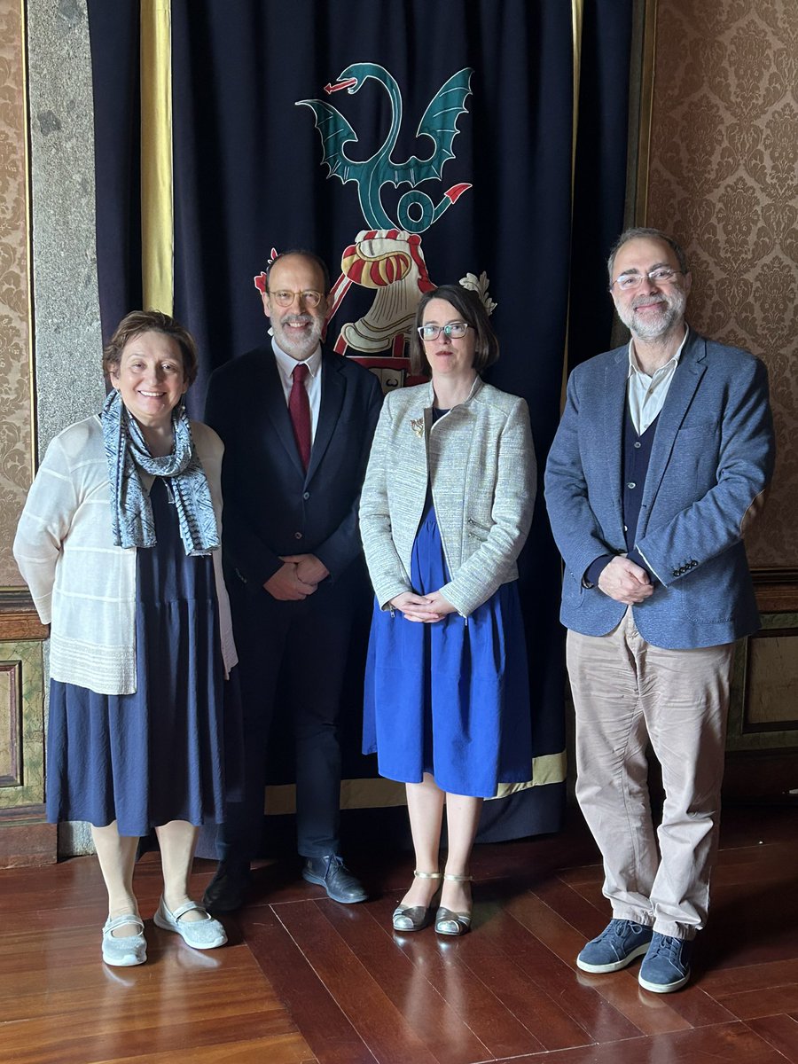 Great discussion today with Rector Rui Viera de Castro and colleagues from @UMinho_Oficial on educational links with 🇮🇪. Thanks also to Prof Filomena Louro for her work supporting Irish Studies in 🇵🇹 over many years.