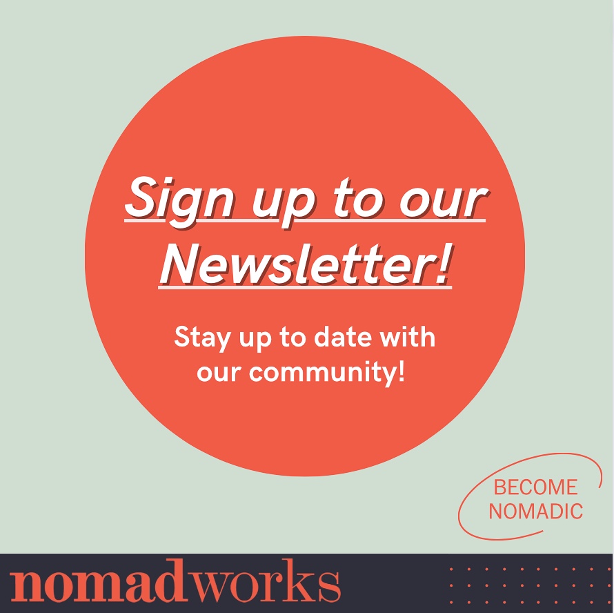 If you aren’t subscribed to our newsletter, what are you waiting for?!

Sign up for our Nomadworks newsletter to get all the insider access you need regarding our events, special offers, and more!

Just click the link in bio to stay up to date with all things Nomadworks ✔️