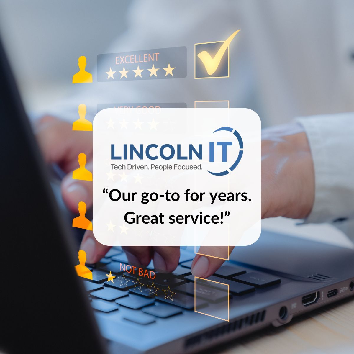 LincolnIT is proud to be a trusted MSP. When you work with us, you gain 24/7 support to ensure your organization always stays up and running: buff.ly/3YulNRA  #LincolnIT #ITPartner #CustomerTestimonial