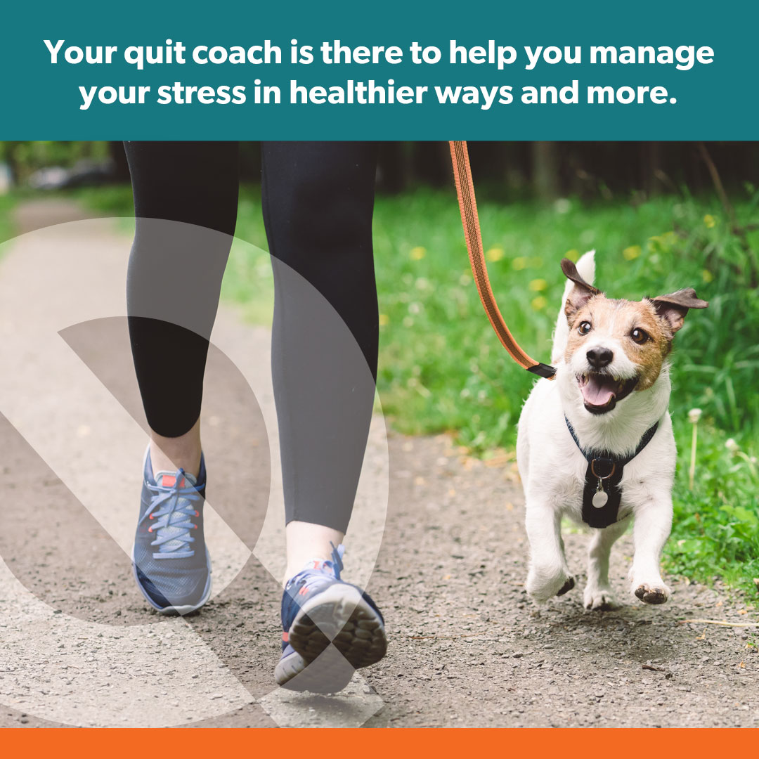 SDQuitLine's tweet image. Your quit coach is there to support you through more than just your quit — they are there to help you manage your stress in healthier ways and more.

#quittobacco #quitcoach #sdquitline