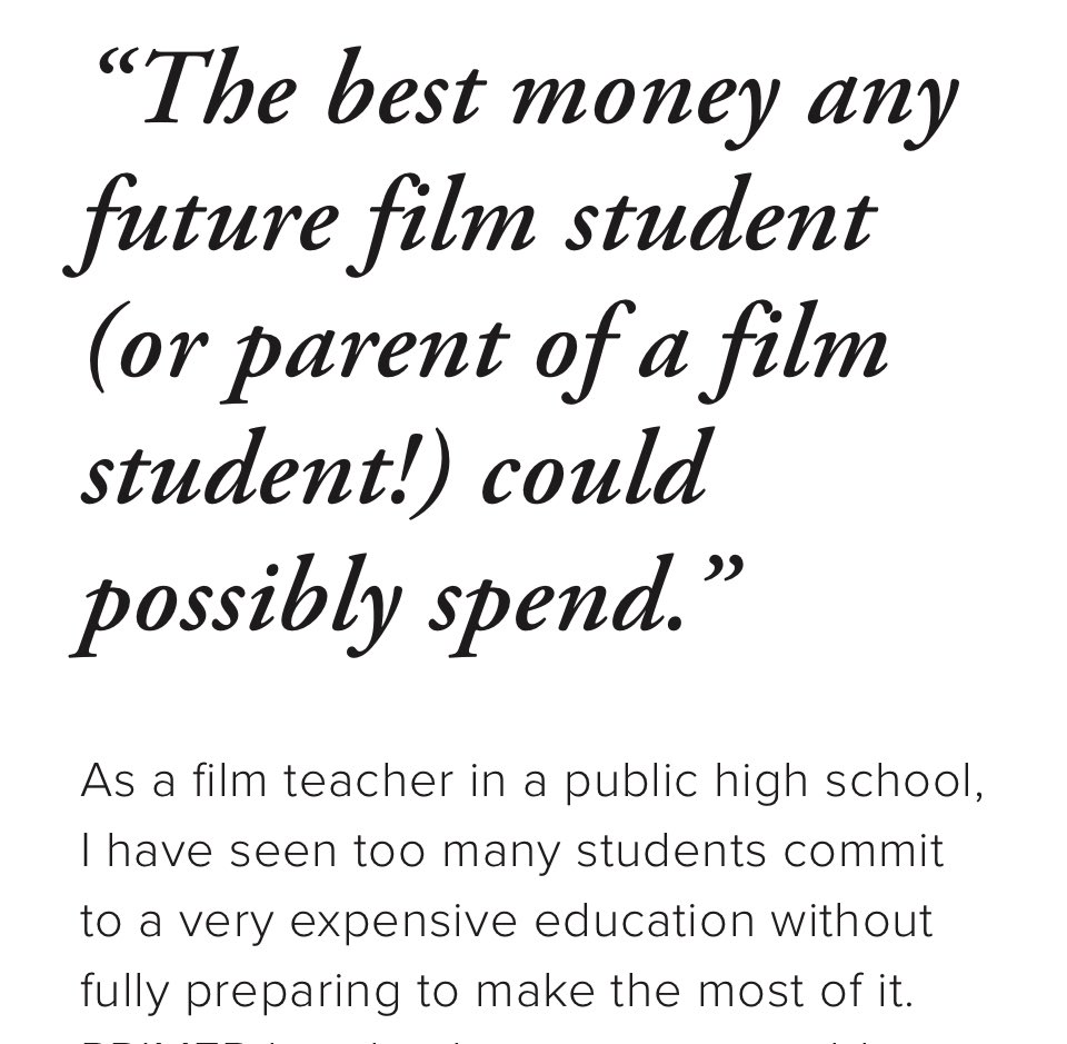 What educators say about PRIMER ✅
#filmschool #filmstudent
#learnfilmmaking