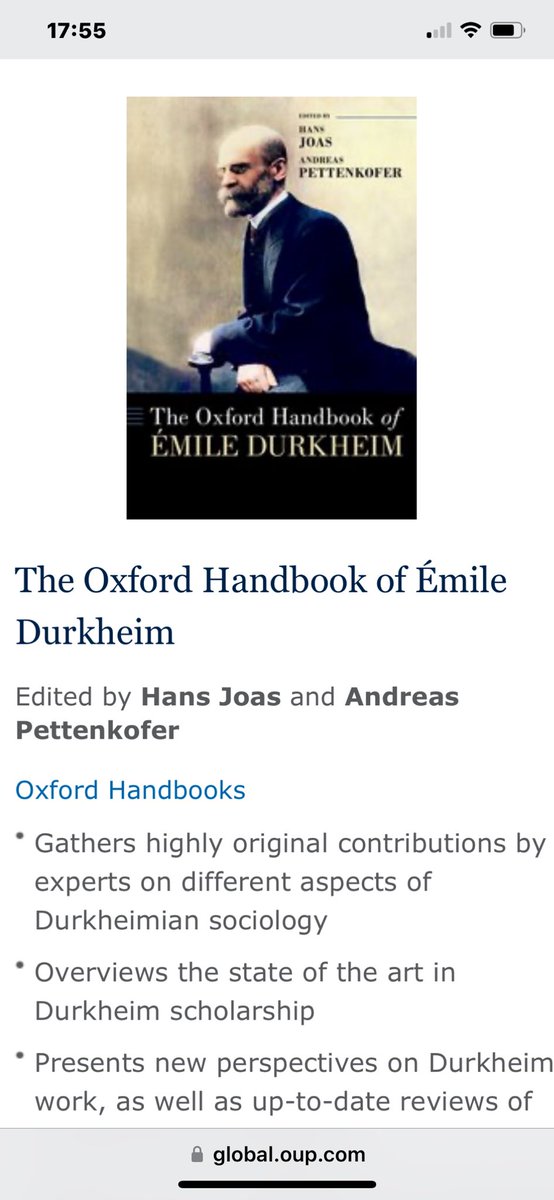 ProfDPrabhat's tweet image. Received my contributor copy today and now can’t wait to read the other chapters ( to be fair have to re-read my own chapter 15 as it has been a while)  #Durkheim