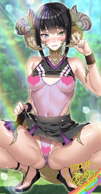 Skebにてご依頼主様の娘さんえちチアガール描かせて頂きました🥰 リクエスト誠にありがとうございました! 