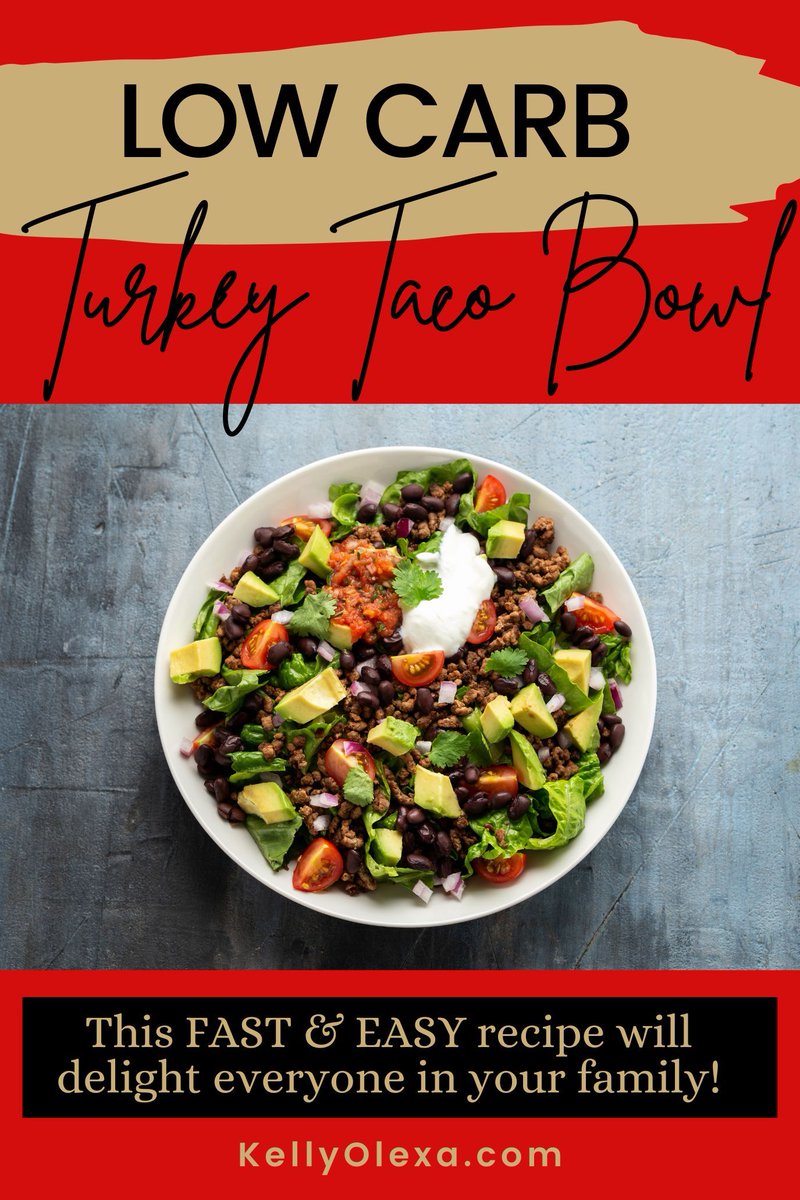 NEW BLOG! DELICIOUS, EASY-PEASY Keto-Friendly TURKEY TACO BOWL -- to die for! With MULTIPLE variations to try! You gotta make this-- You'll be OBSESSED I promise! #tacobowl #lowcarbrecipes #ketomealideas bit.ly/3YVRNOG