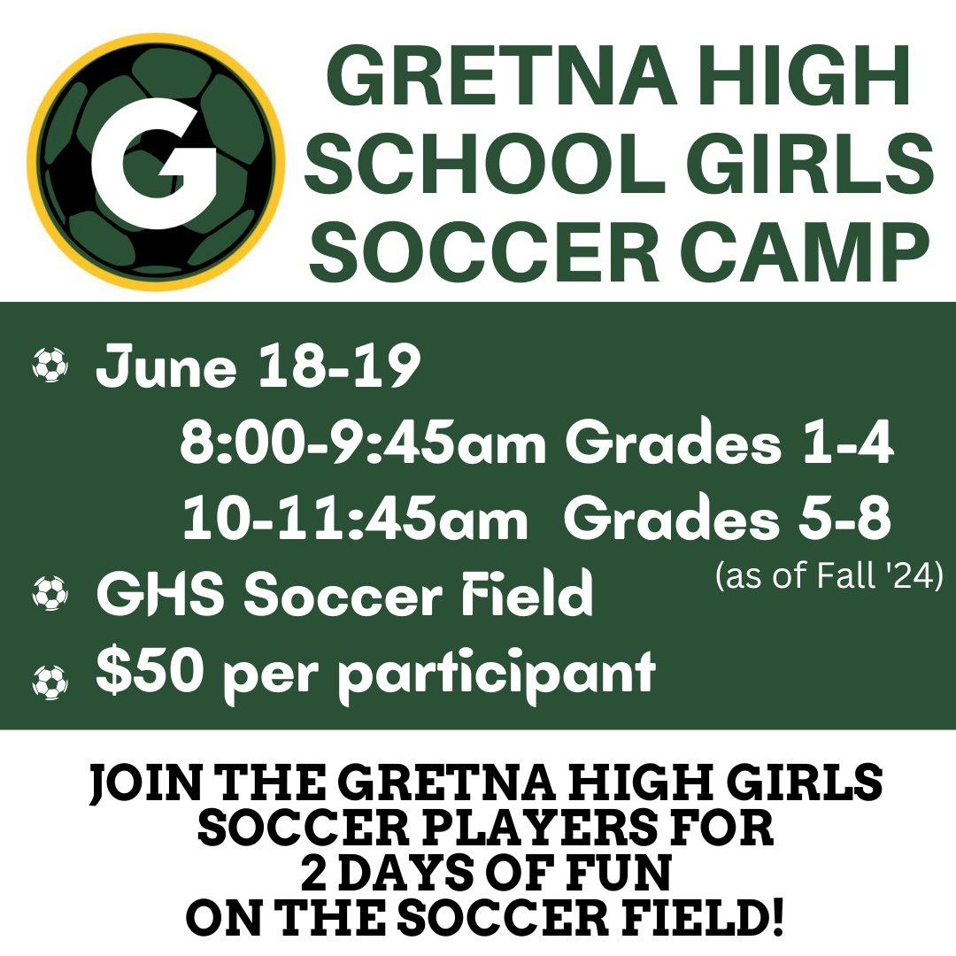 Join us for 2 days of fun in the sun at our summer camp on June 18-19! To register, use the link below and/or check out your family's Linq account!

docs.google.com/forms/d/e/1FAI…