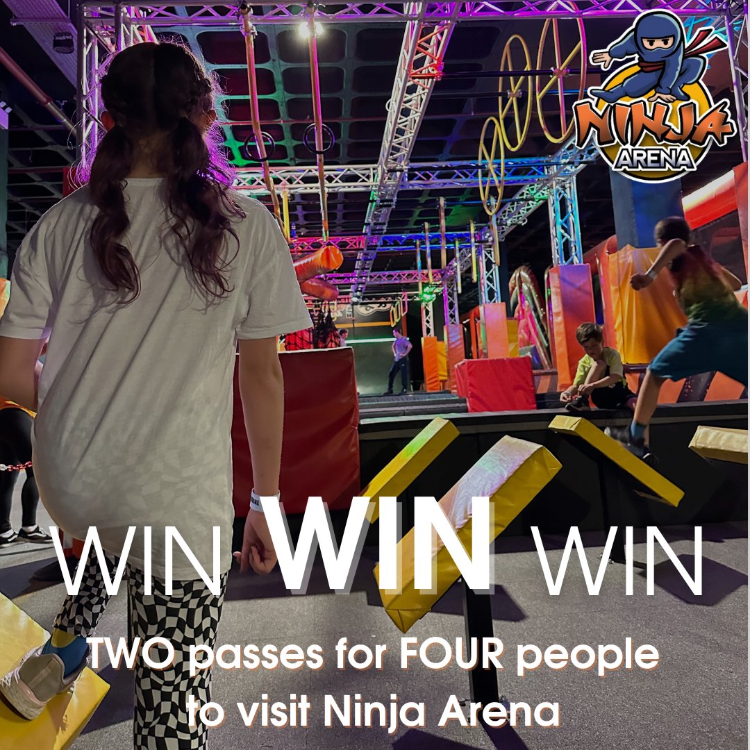With Half Term just around the corner, we've got an epic competition for a chance to win one of two Ninja Arena passes for up to 4 people! Enter here: tinyurl.com/kdp4x4b4