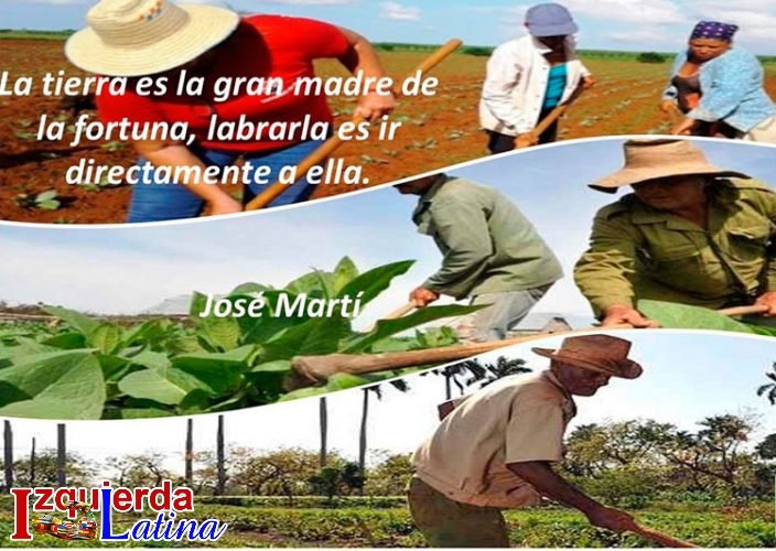 Feliz día a todos los hombres y mujeres del campo por su trabajo y amor a la tierra y por la importancia de este sector en los esfuerzos de la nación por lograr la soberanía y seguridad alimentarias. “Feliz Día del Campesino Cubano”. #IzquierdaLatina.