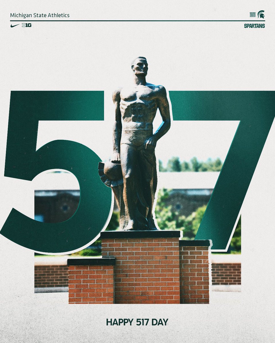 There's no place like home. Happy 517 Day, Spartans! #GoGreen