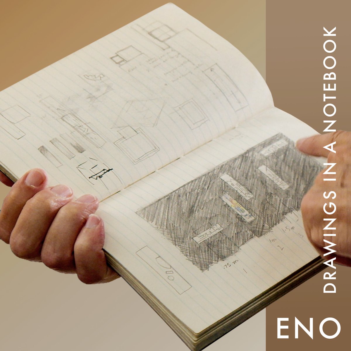 “Drawings in a Notebook” is the first of a series of 4 digital EPs that dives deeper into Brian Eno's music from the career-spanning generative film, ‘Eno’. Each EP title, coined by director, Gary Hustwit, represents a single frame from the film. Link in bio to listen 🎧