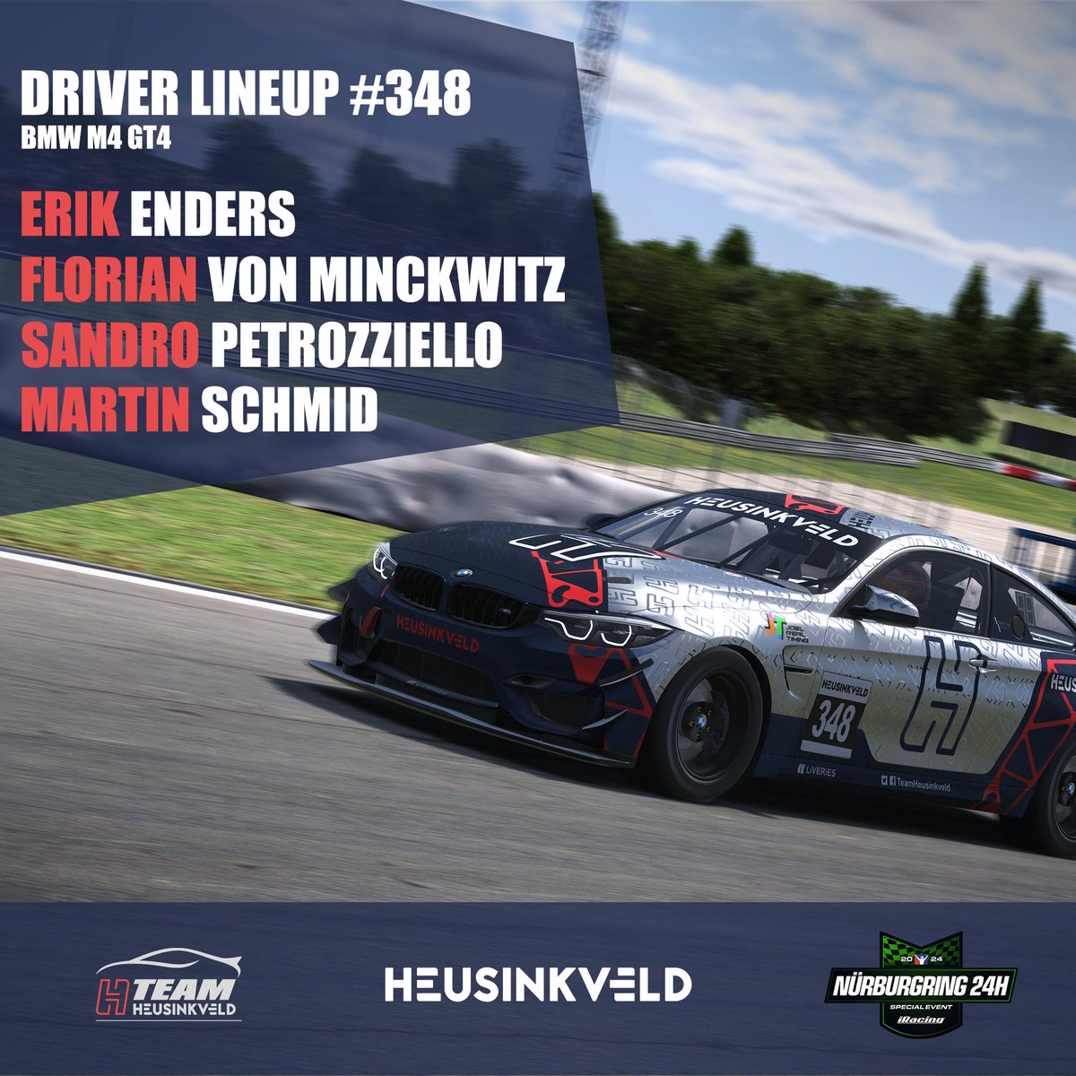 Team Heusinkveld (@teamheusinkveld) on Twitter photo We are ready for the <a href="/iRacing/">iRacing</a> Nรผrburgring 24h ๐ฅ
Let's write history in TCR and conclude a long chapter with something to remember - Starring Sven Winter as a guest driver from SCHERER eSPORT ๐ป
We'll also field a GT4 effort this year ๐
<a href="/RaceSpotTV/">RaceSpot TV</a>
<a href="/HeusinkveldEng/">Heusinkveld</a> We are ready for the <a href="/iRacing/">iRacing</a> Nรผrburgring 24h ๐ฅ
Let's write history in TCR and conclude a long chapter with something to remember - Starring Sven Winter as a guest driver from SCHERER eSPORT ๐ป
We'll also field a GT4 effort this year ๐
<a href="/RaceSpotTV/">RaceSpot TV</a>
<a href="/HeusinkveldEng/">Heusinkveld</a>