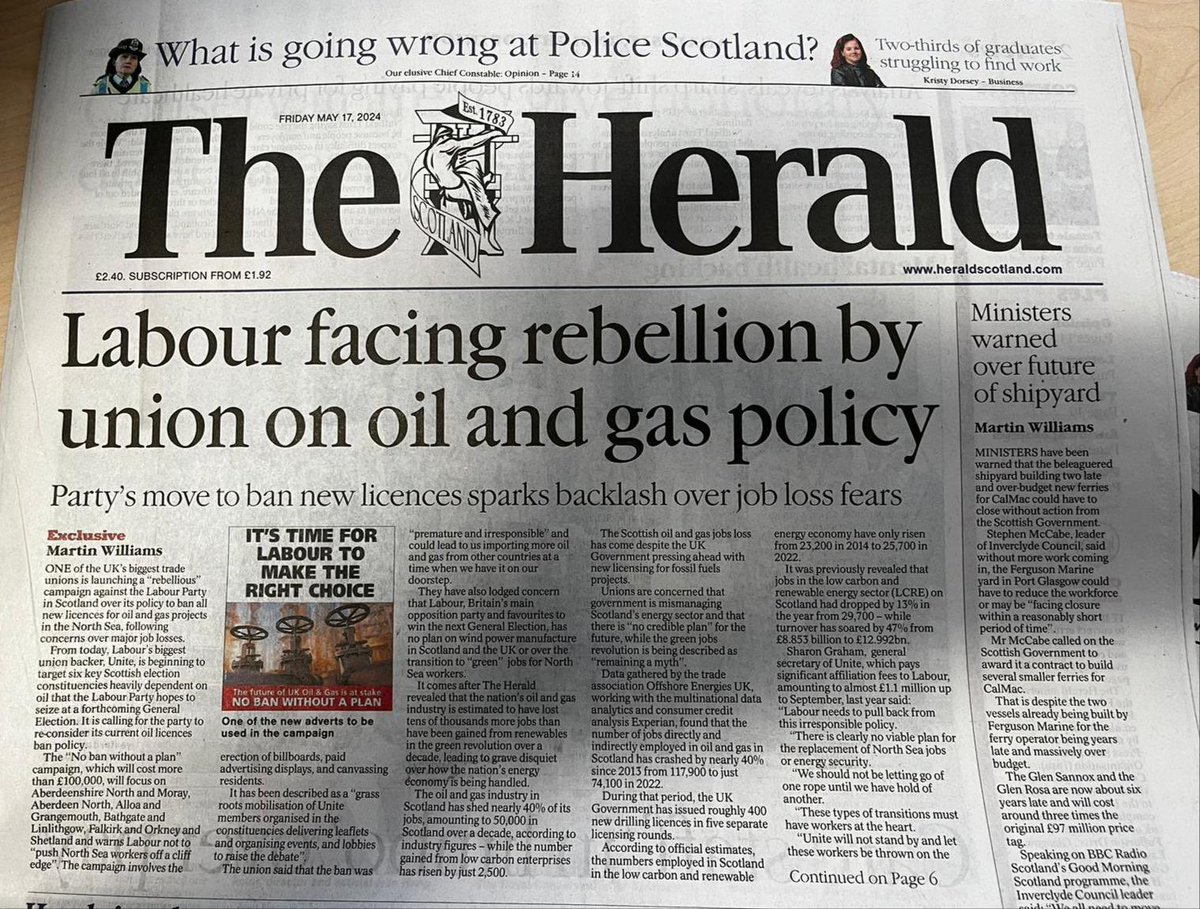 Unite rebellion 💥 “The transition to net zero will only work if we put jobs at its very heart. The current plan is too vague”. @UniteSharon #NoBanWithoutAPlan #WorkersTransition 👉🏾 unitetheunion.org/campaigns/oil-… @UniteScotland