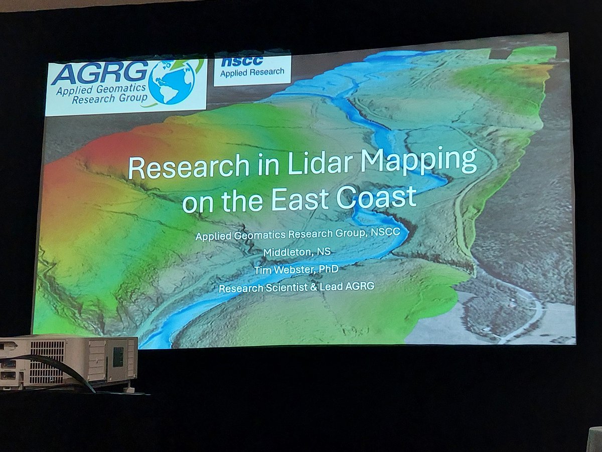 Dr. Tim Webster spent a few days in Ottawa this week at the Canada's largest geospatial leadership conference @GeoIgnite, where he presented on AGRG's work and connected with other geomatics researchers and peers. #CollegeResearch #AGRG