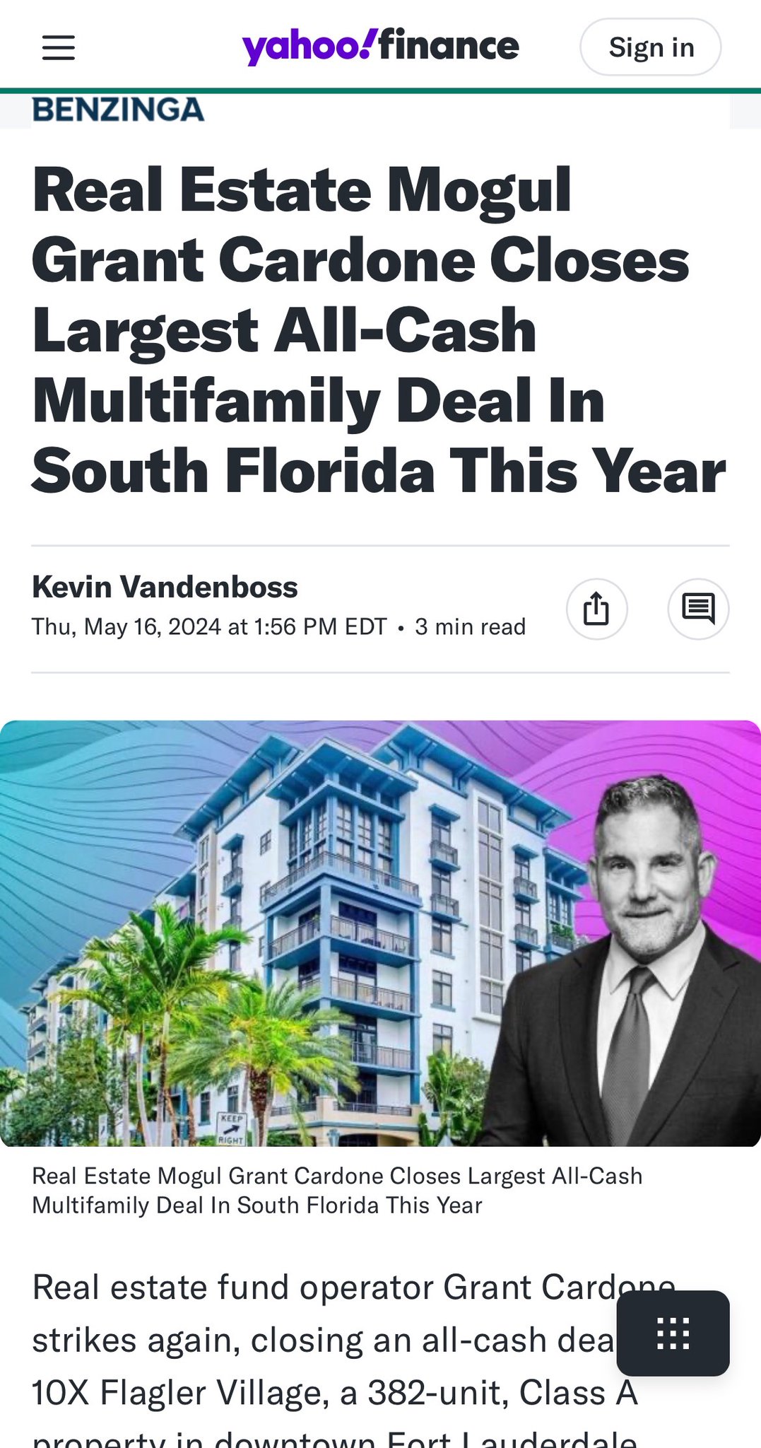 Grant Cardone on X: &ldquo;Grant Cardone, Real Estate Mogul, Completes 