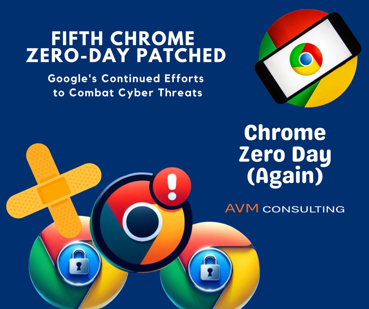 AvmConsulting's tweet image. Google has issued a security update for Chrome, addressing the fifth zero-day vulnerability exploited this year. Tracked as CVE-2024-4671, the high-severity flaw affects the Visuals component.
.
#avmconsulting #Google #ChromeSecurity #ZeroDay #CVE20244671 #GoogleChrome